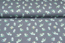 Baumwolljersey bedruckt water colour dinos grau