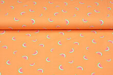 Baumwolljersey bedruckt watermelons orange