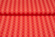 Baumwolljersey bedruckt diamonds rot