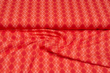 Baumwolljersey bedruckt diamonds rot