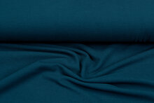 Ottoman Ripp Jersey dunkelgr&uuml;n-petrol