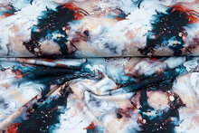 Baumwolljersey digital bedruckt marble multicolor