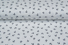 Baumwolljersey bedrukt anchor ecru