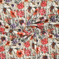 Alpenfleece bedruckt rope with flowers 3