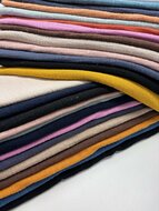 Stoffrestepaket 13 St&uuml;ck musselin leinen look