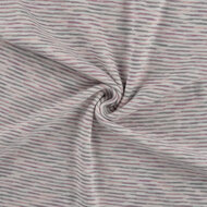 B&uuml;ndchenstoff stripes melange altrosa