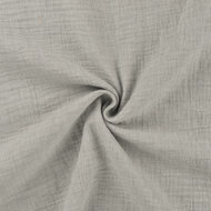 Baumwoll Musselin melange hellgrau