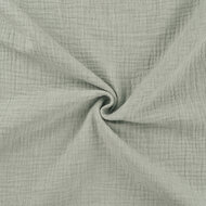 Baumwoll Musselin melange mint