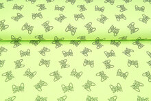 French terry bedruckt game controller neon lime