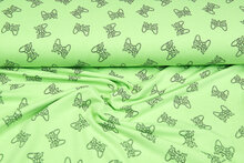 French terry bedruckt game controller neon gr&uuml;n