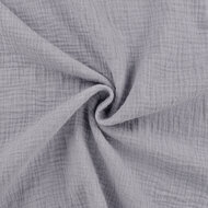 Baumwoll Musselin melange lila-grau