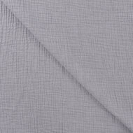 Baumwoll Musselin melange lila-grau