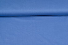 Baumwolle Popeline uni melange jeansblau