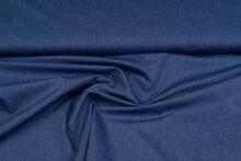 Baumwolle Popeline uni melange dunkelblauer denim