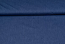 Baumwolle Popeline uni melange dunkelblauer denim