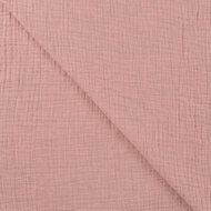 Baumwoll Musselin melange altrosa