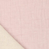 Baumwoll Musselin melange chambray altrosa