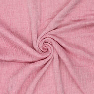 Baumwoll Musselin melange chambray pink