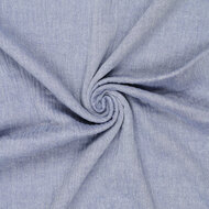 Baumwoll Musselin melange chambray kobalt