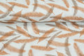 Baumwoll Musselin bedruckt feather rost-taupe
