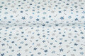 Baumwolljersey bedruckt Anise blau