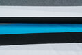 Baumwolljersey bedruckt 3-stripes blau-grau