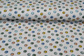 French Terry bedrukt colorful dots sand