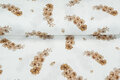 Baumwoll Musselin bedruckt big cotton twigs weiss