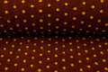 Boiled wool fluffy small dots rost-ockergelb