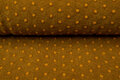Boiled wool fluffy uni dots ockergelb
