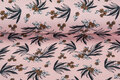 French Terry bedrukt flower hellrosa