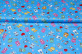 Baumwoll Popeline Bedruckt baby bears blau