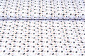Baumwolljersey bedruckt butterfly weiss-lilac