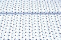 Baumwolljersey bedruckt butterfly weiss-mint