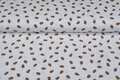 Baumwolljersey bedruckt acorn off-white