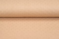 Baumwoll Musselin bedruckt bedrukt Foil Drops dunkelbeige-gold