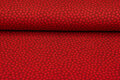 Strickstoff dots donkerrood-rood