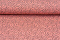 Strickstoff Jacquard retro twill lachsrosa