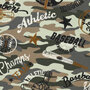 Alpenfleece bedruckt baseball camo grün-grau
