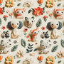 Alpenfleece bedruckt cuddly ecru