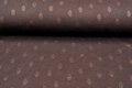 Strickstoff Jacquard dots braun
