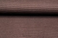 Strickstoff Jacquard waffel braun