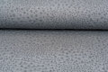 Strickstoff Jacquard little dropps grau