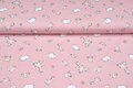 Baumwolljersey bedruckt baby animals rosa