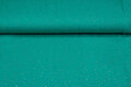 Baumwoll Musselin bedruckt glitzer gold emerald