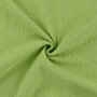 Baumwoll Musselin melange lime gr&uuml;n