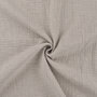 Baumwoll Musselin melange sand