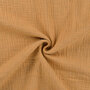 Baumwoll Musselin melange karamel