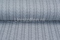 Strickstoff mit Zopfmuster Hellgrau
