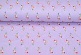 Baumwolljersey bedruckt glitzer apple flieder_